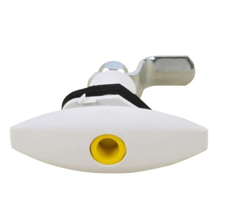 Bo&icirc;te &agrave; outils / trappe / serrure de coffre ovale Blanc