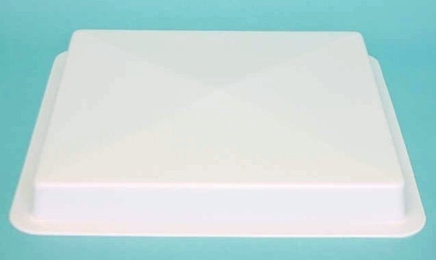 Dakluikkap wit 60x50