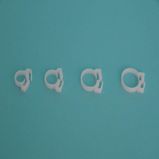 Collier de serrage en plastique 18,1-19,9mm, set de 2 pi&egrave;ces