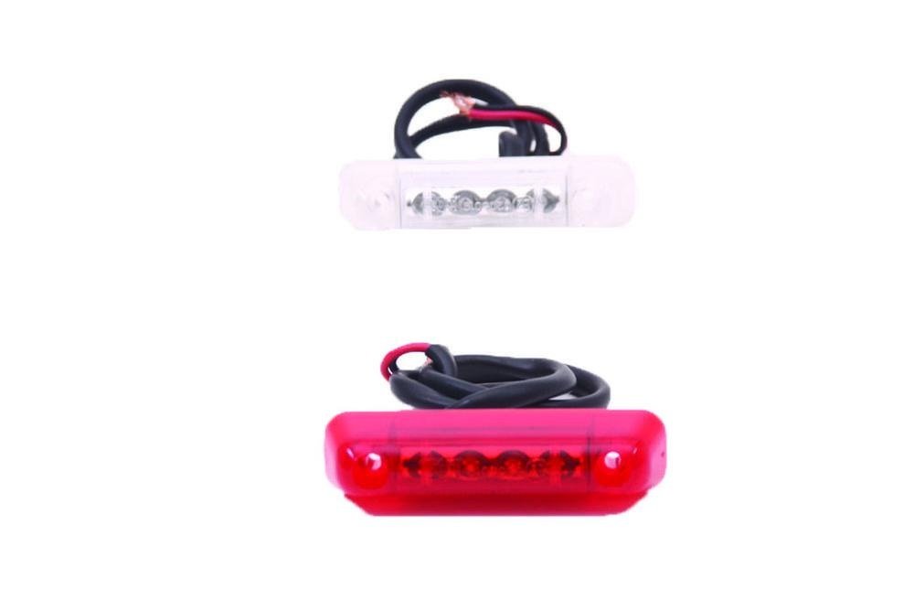 Eclairage LED Jokon (650x150mm) BLANC avec LED rouges