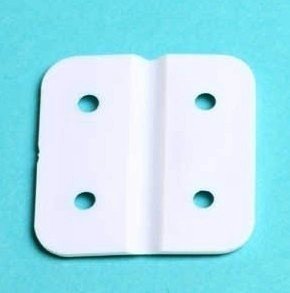 Charni&egrave;re plate Plastique (40x40mm.-WHITE)