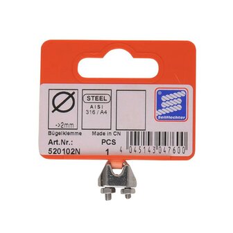 Pince en fil d&#039;acier 2-3mm, acier inoxydable A4 AISI 316