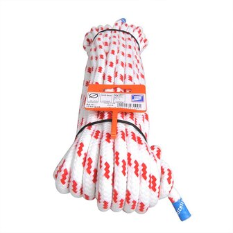 Yachtschot touw, Novoleen, 10mm, 15m, 800 daN, wit