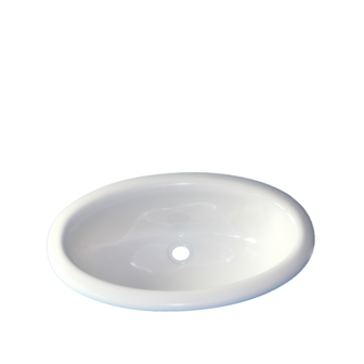 Lavabo Killian encastr&eacute; rond blanc 36 cm.