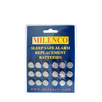 Milenco reserve batterij tbv alarm 18 stuks