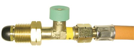 Tuyau de gaz Truma HD avec valve de rupture de tuyau G10 SE/POL 45cm
