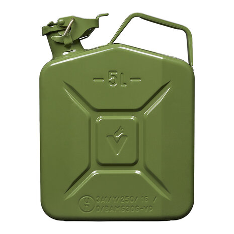 Jerrycan 5L metaal groen UN- & TüV/GS-gekeurd