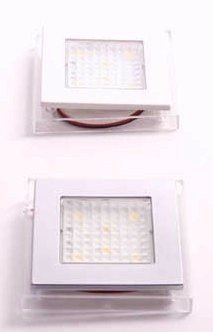 LED opbouwspot Square 90-6 LED's-1,3 Watt