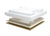 MPK Trappe de toit 28x28 cm bord blanc