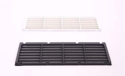 Grille de ventilation montée en surface (137x365mm. NOIR)