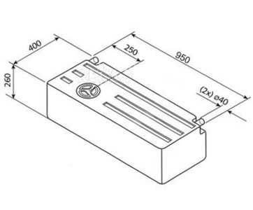 Réservoir d'eau Fusion 89 LITRE allongé