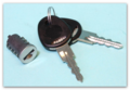 Cilinder + sleutels FF2 systeem (Nr. F4351)