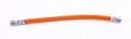 Tuyau de gaz avec raccord tournant orange 8 mm - 150 cm