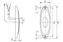 Breedtelampovaal wit frame LED_