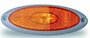 Breedtelamp oranje ovaal  wit frame LED_